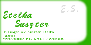 etelka suszter business card